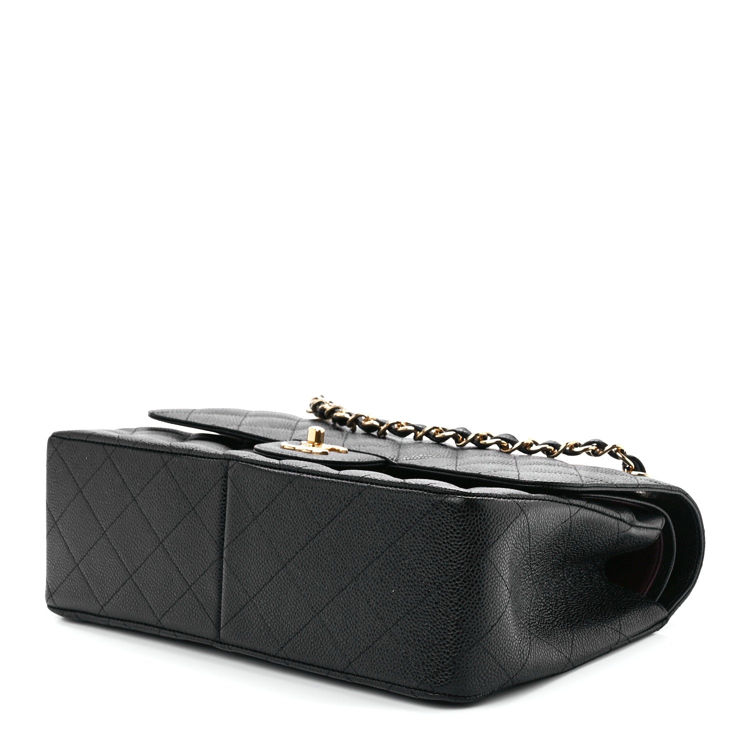 Chanel Caviar Quilted Jumbo Double Flap Black 10 of 12