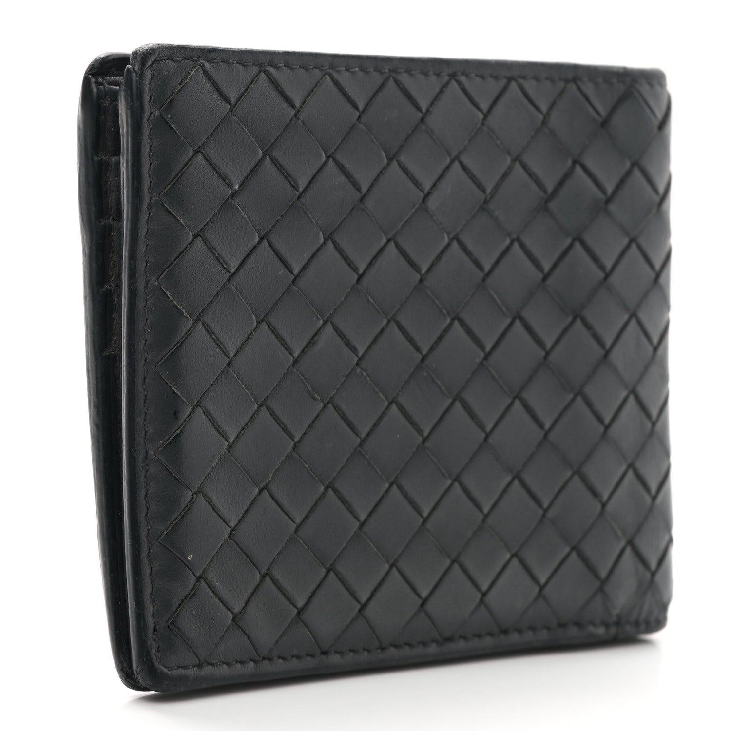 Bottega Veneta Nappa Intrecciato Bi-Fold Wallet Black 3 of 13