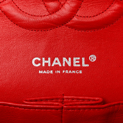 Chanel Lambskin Perforated Medium Double Flap Red 6 of 11