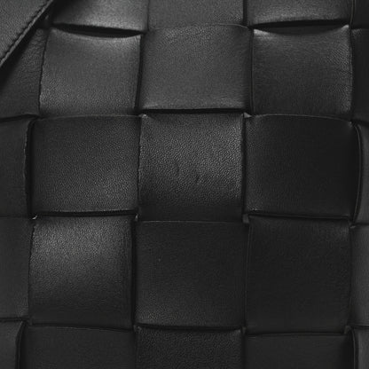 Bottega Veneta Lambskin Maxi Intrecciato Cassette Messenger Black 8 of 10