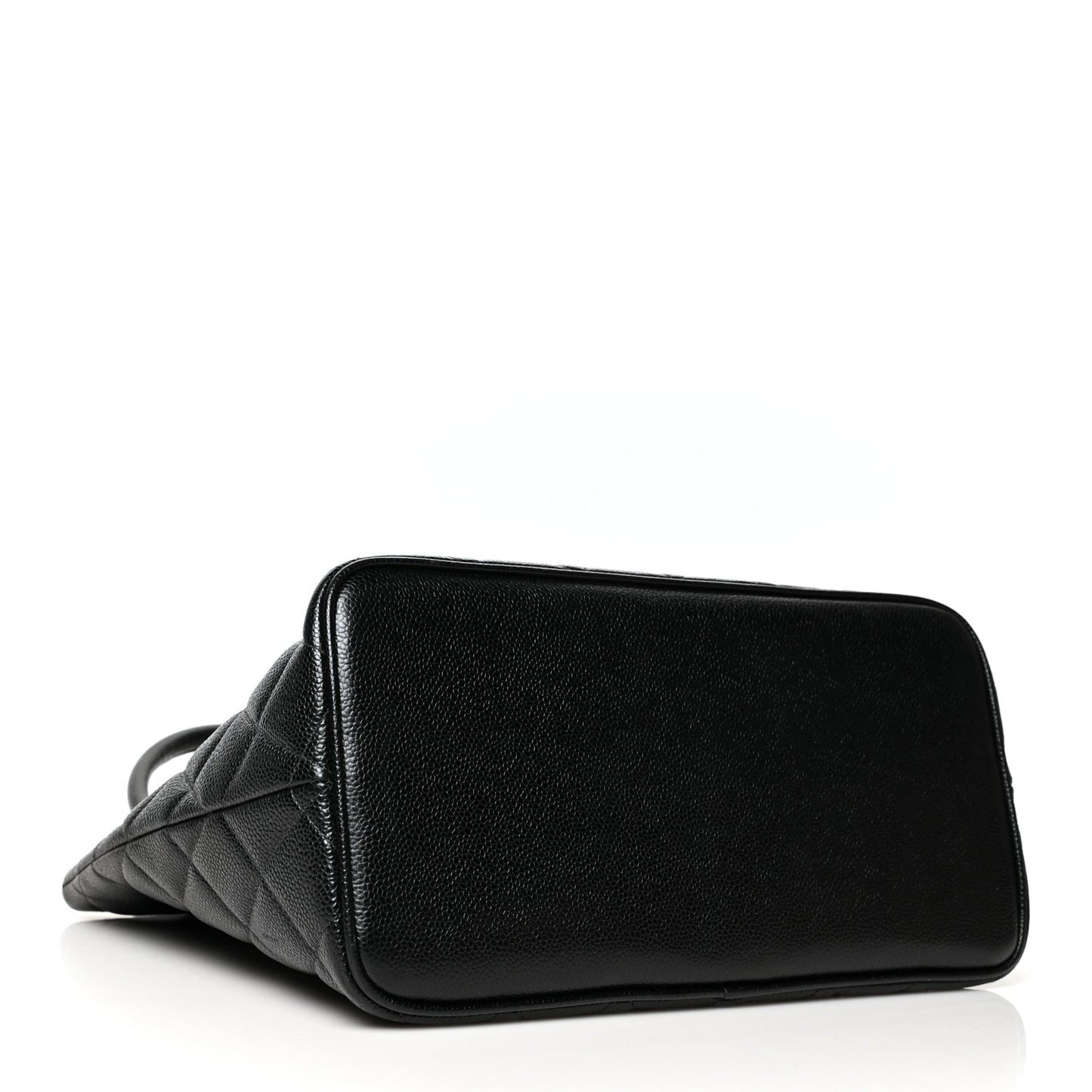 Caviar Quilted Medallion Tote Black