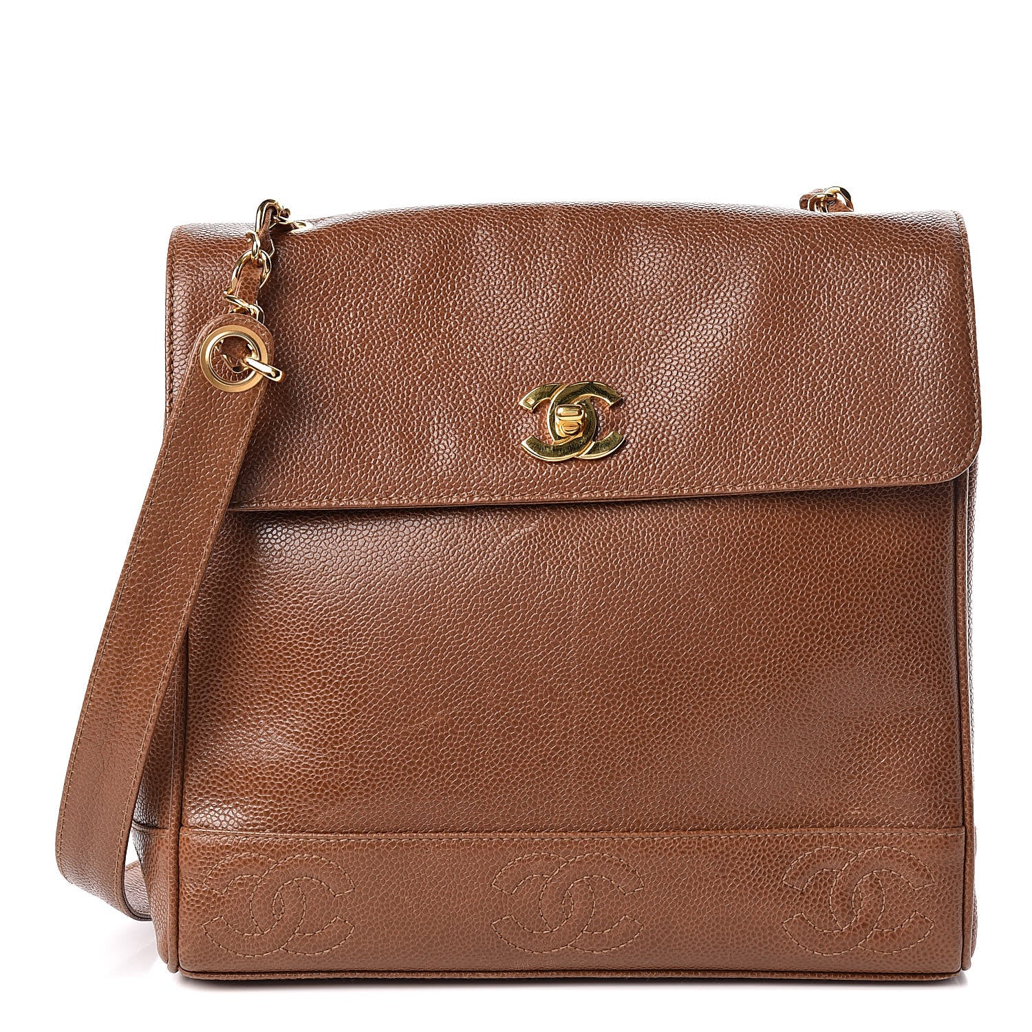 Chanel Caviar CC Shoulder Bag Brown 1 of 20