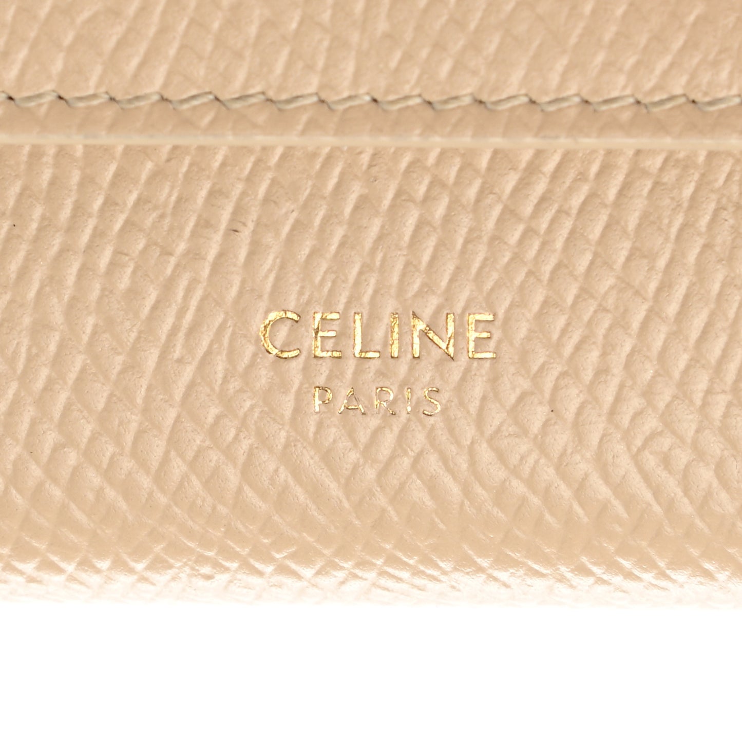 Grained Calfskin Small Multifunction Folded Wallet Light Taupe
