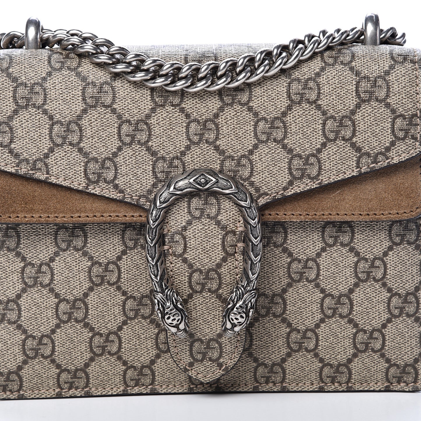 GG Supreme Monogram Mini Dionysus Shoulder Bag Taupe