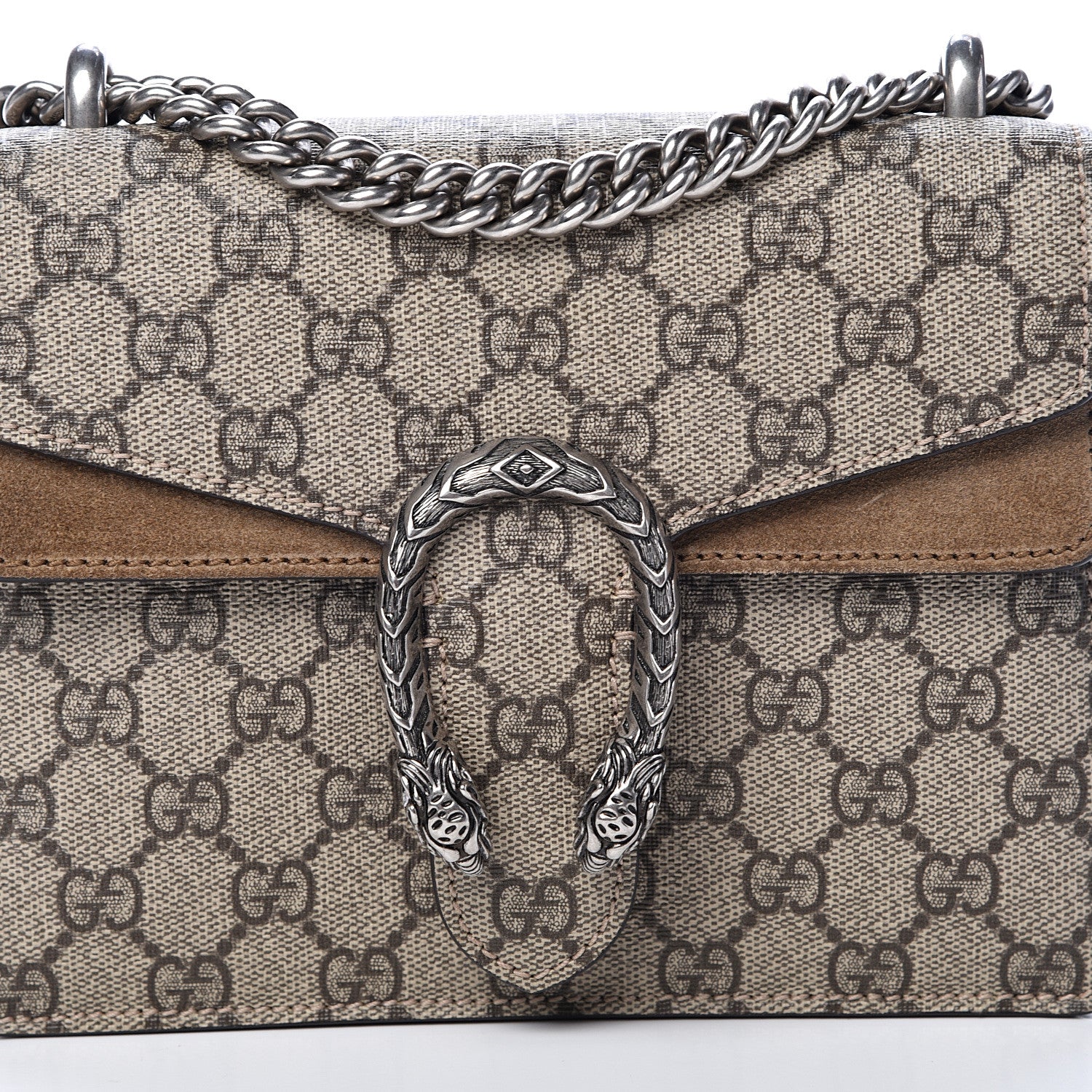 Gucci GG Supreme Monogram Mini Dionysus Shoulder Bag Taupe 7 of 14