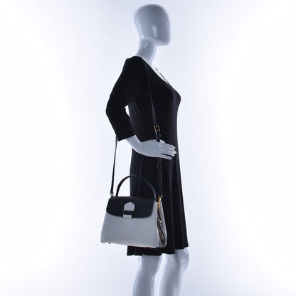 Burberry Derby Calfskin House Check Small Camberley Chalk White Black 3 of 12