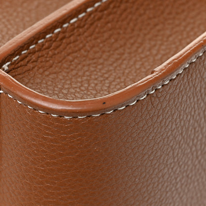 Saint Laurent Grained Calfskin Topstitch Small Sac De Jour Cognac 13 of 13