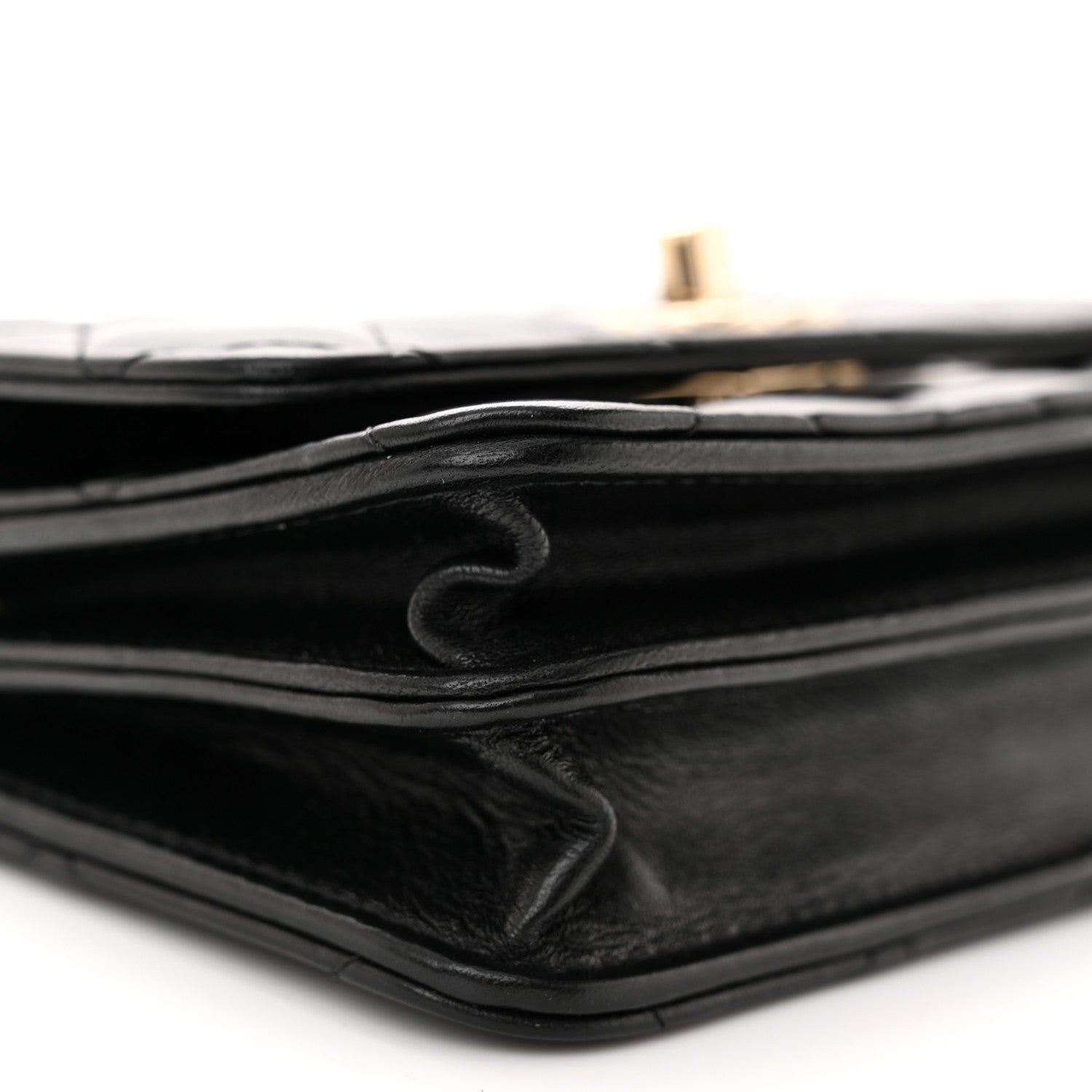 Chanel Lambskin Quilted Mini Trendy CC Wallet On Chain WOC Black 9 of 12