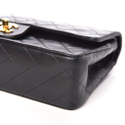 Chanel Lambskin Quilted Medium Double Flap Black 9 of 9