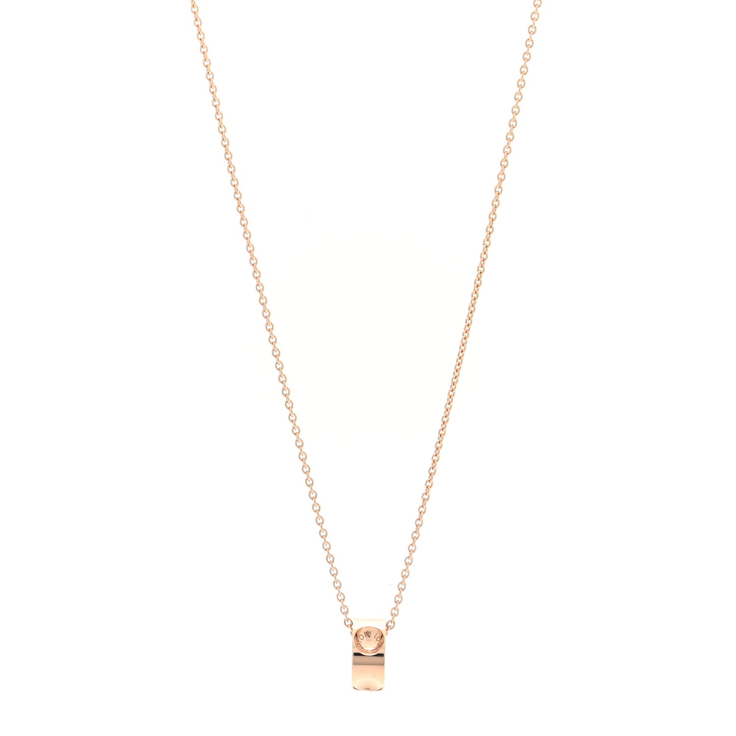 18K Pink Gold Empreinte Pendant Necklace