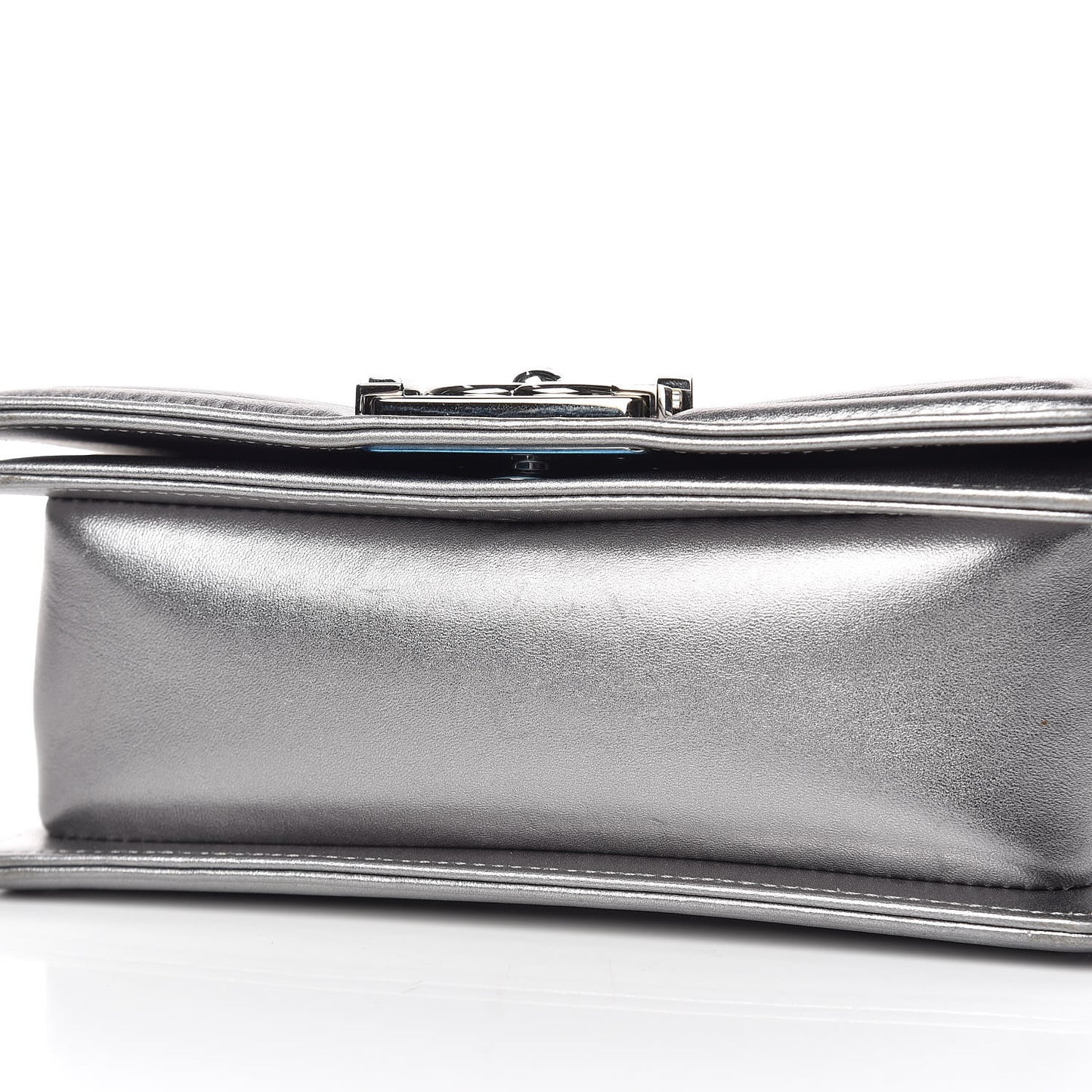 Galuchat Stingray Small Boy Flap Silver