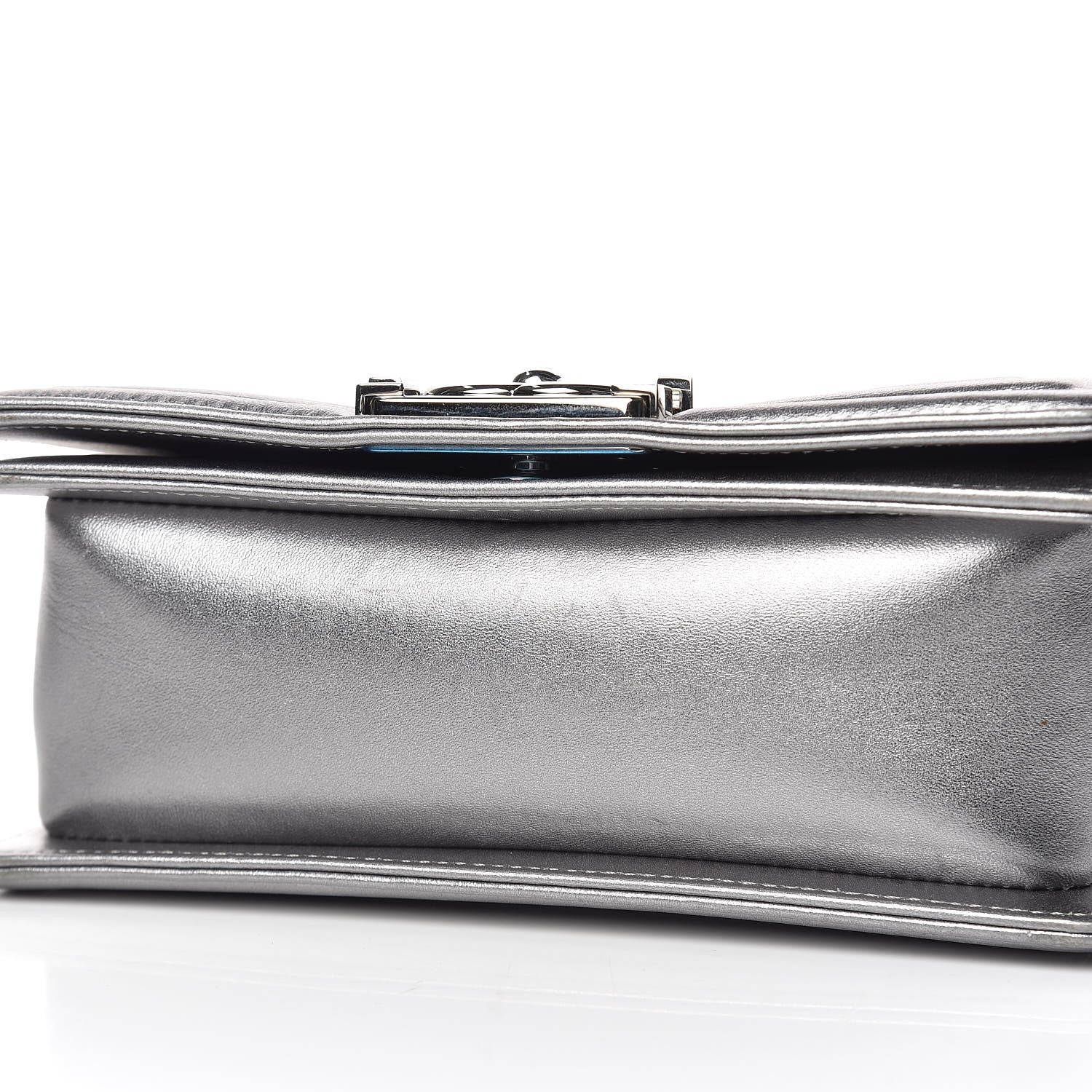 Chanel Galuchat Stingray Small Boy Flap Silver 7 of 10