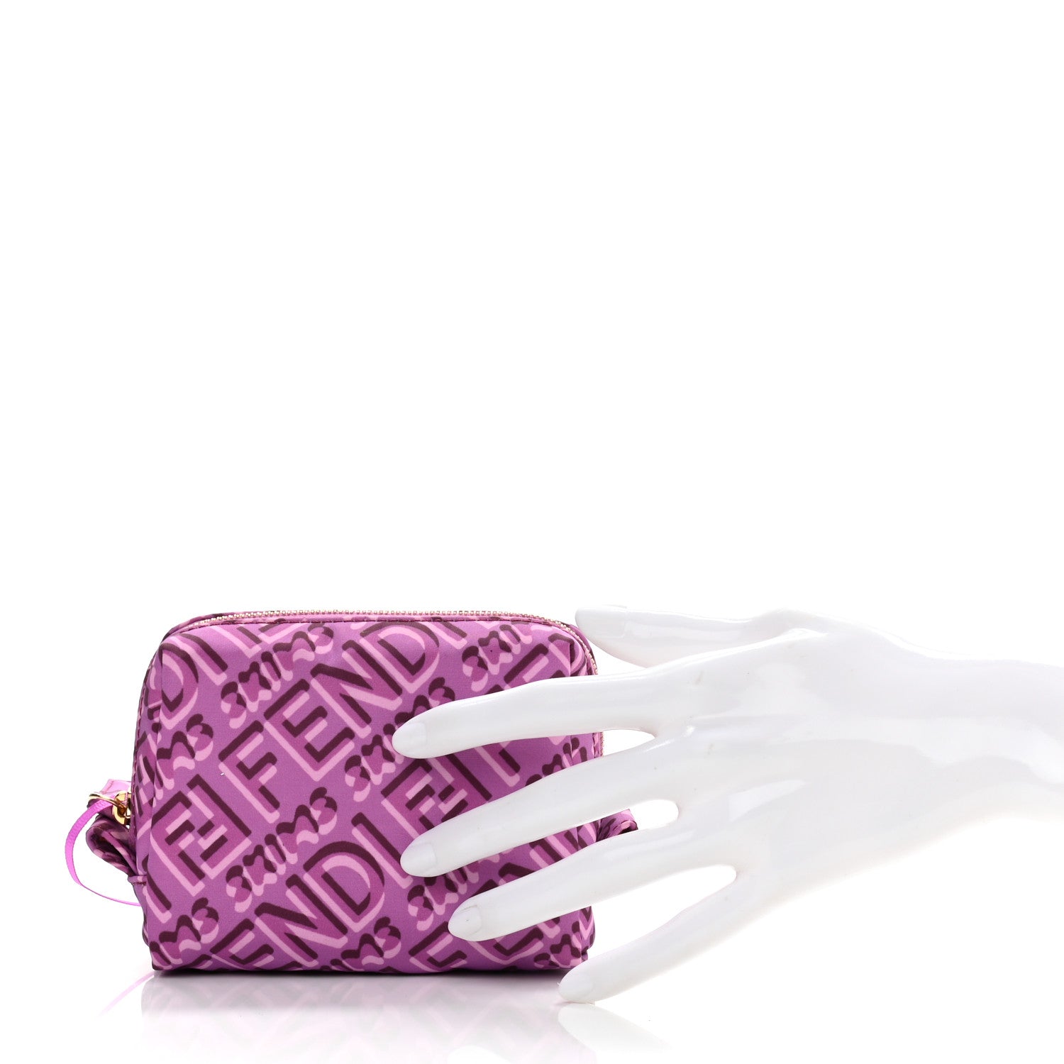 Fendi X SKIMS Nylon XS Trapezoid Beauty Pouch Bouganville 2 of 11