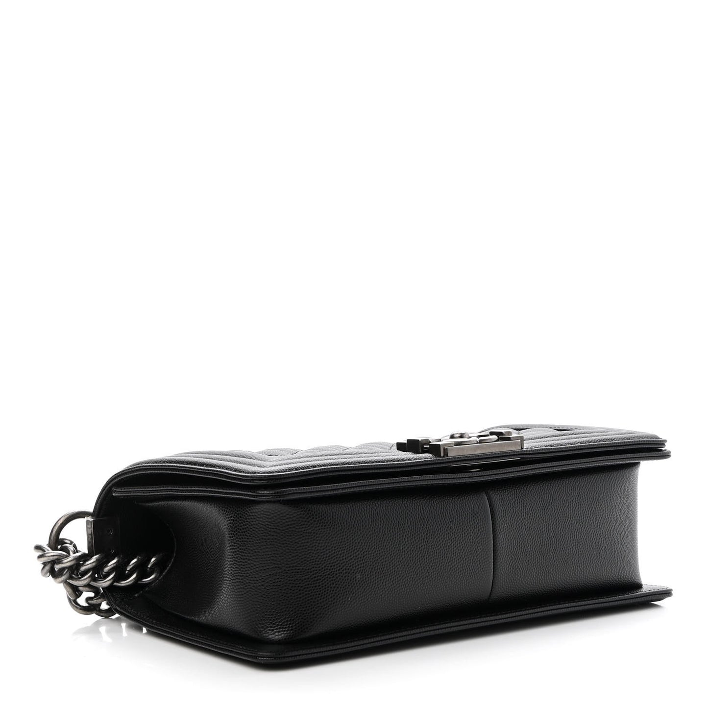 Caviar Quilted Medium Boy Flap Black