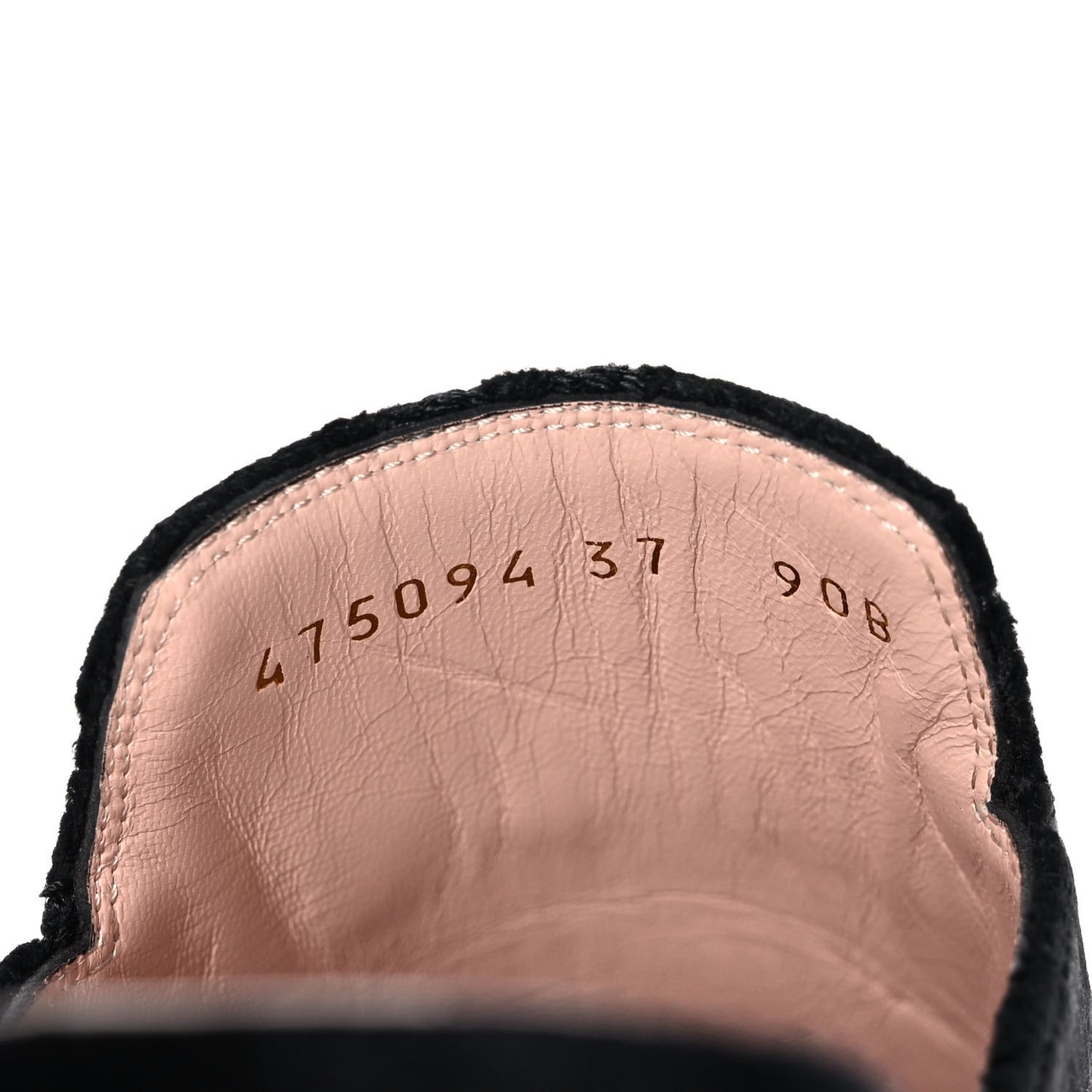 Velvet GG Monogram Womens Princetown Slippers 37 Black