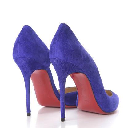 Christian Louboutin Veau Velour Iriza 100 Pumps 38.5 Purple Pop 4 of 9