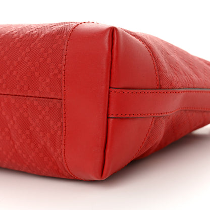 Gucci Diamante Calfskin Small Craft Tote Red 11 of 12