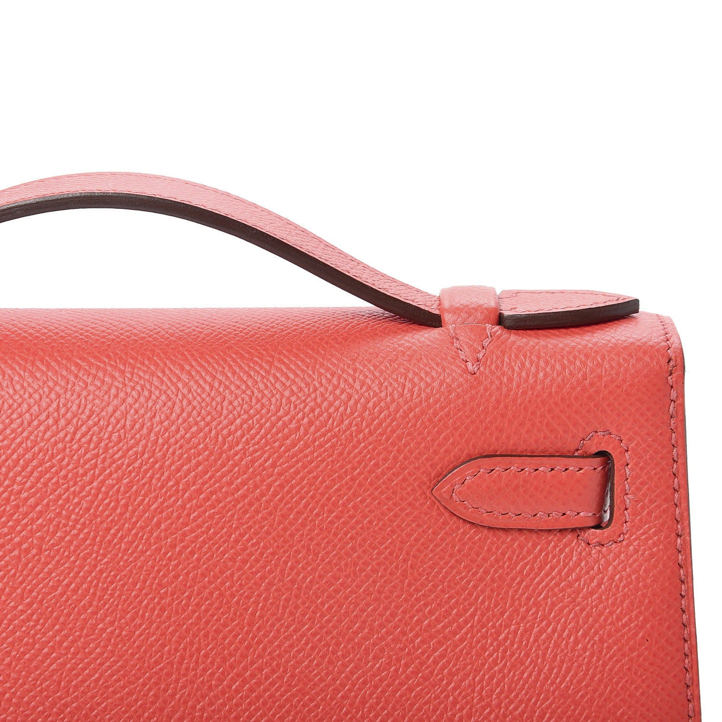 Epsom Kelly Pochette Clutch Rose Jaipur