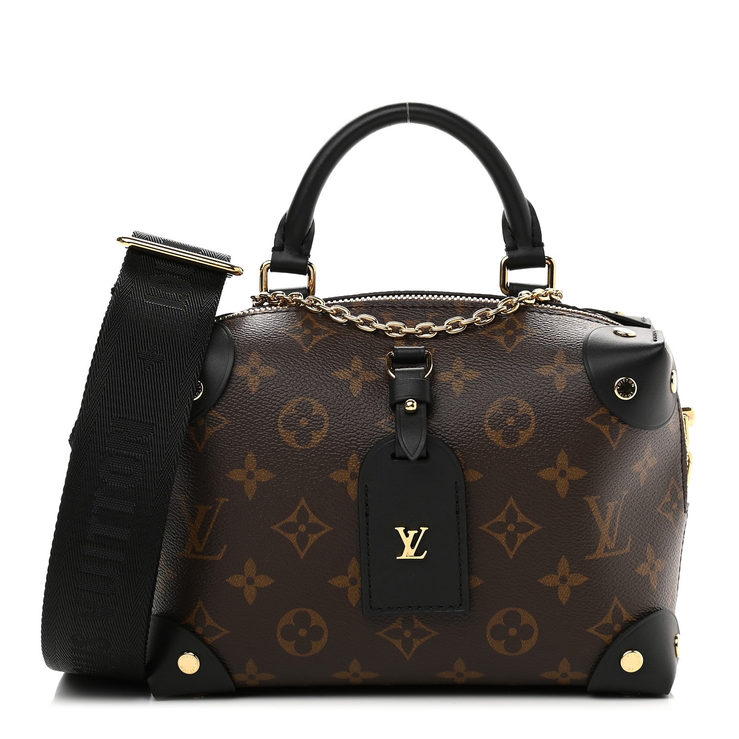 Louis Vuitton Monogram Petite Malle Souple Black 1 of 8