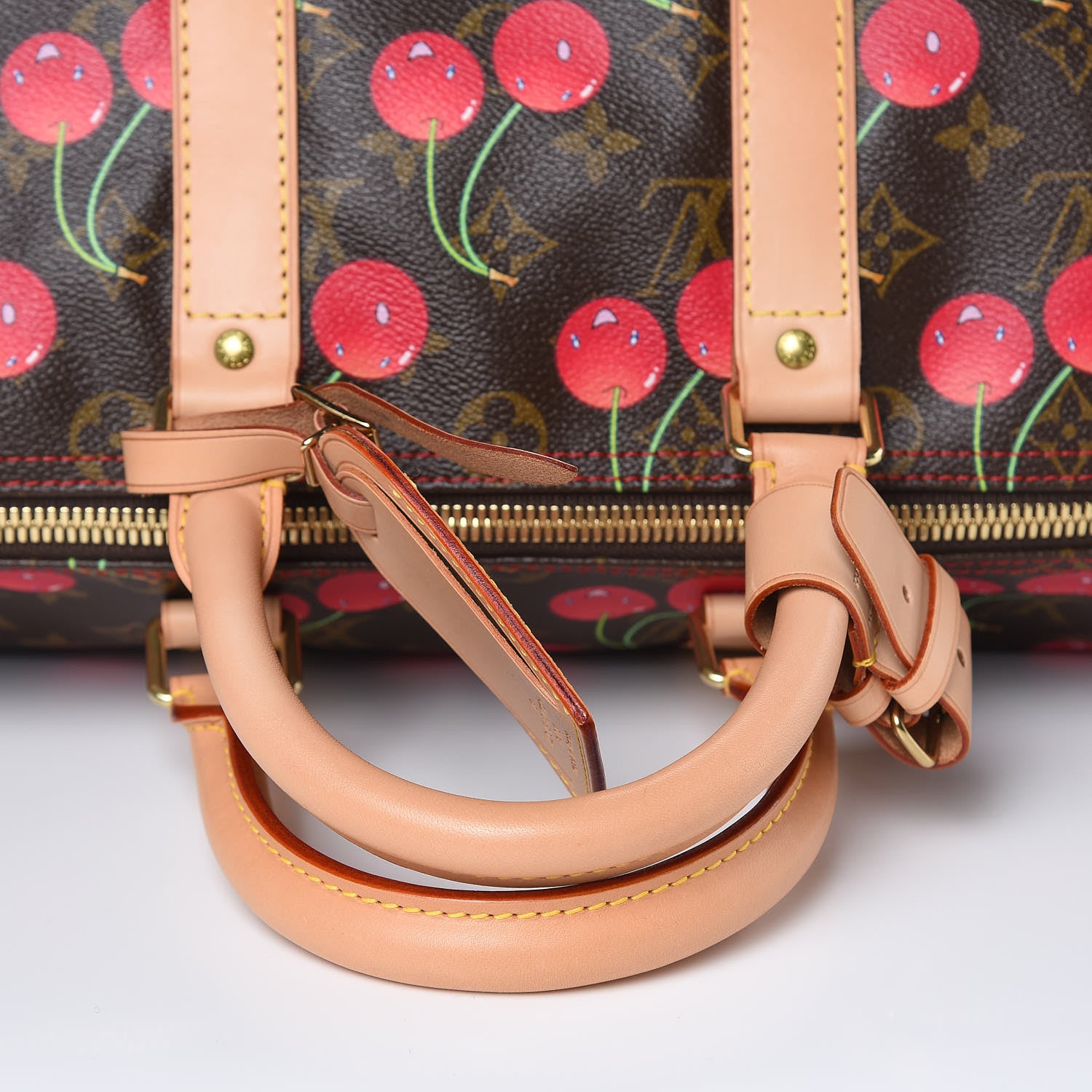 Louis Vuitton Monogram Cerises Keepall 45 9 of 11