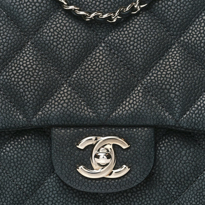 Chanel Iridescent Caviar Quilted Clutch With Chain Flap Black 8 of 10