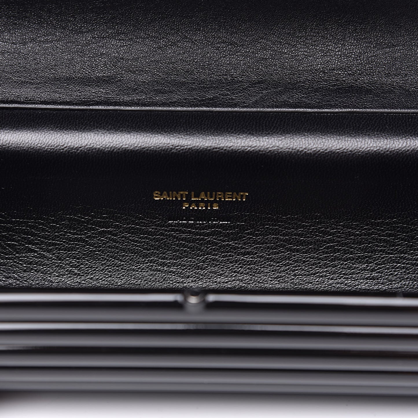 Ribbed Plexiglass Lambskin Fringe Monogram Opium Box Bag Black