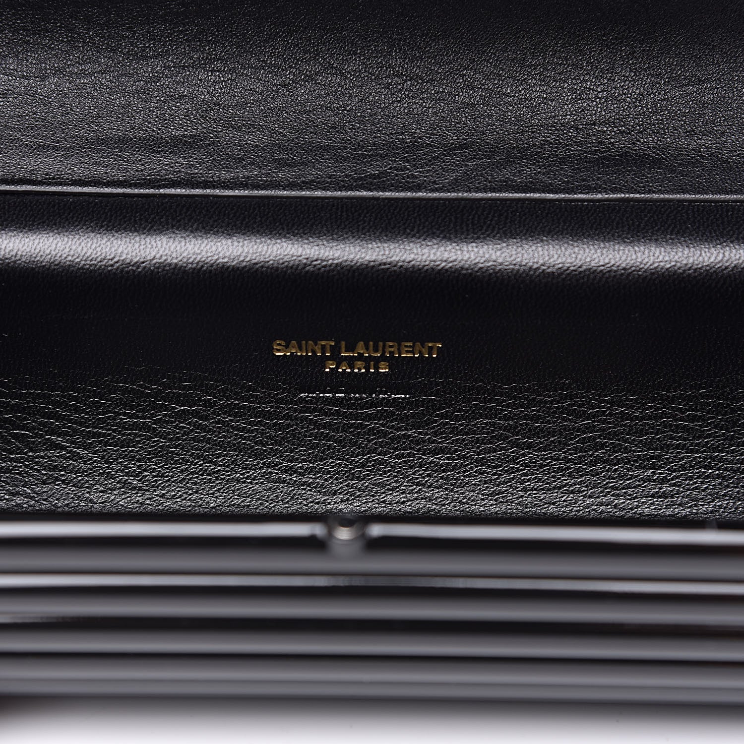 Saint Laurent Ribbed Plexiglass Lambskin Fringe Monogram Opium Box Bag Black 6 of 9