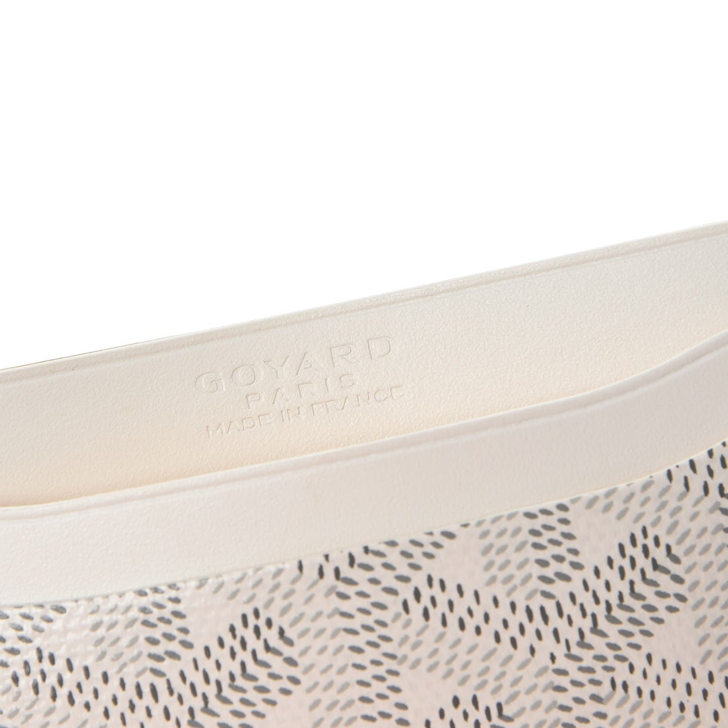 Goyardine Saint Sulpice Card Holder White