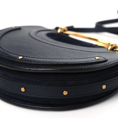 Chloe Shiny Goatskin Suede Small Pixie Bag Full Blue 11 of 11