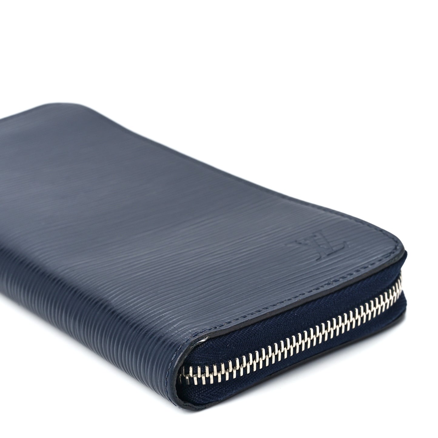 Epi Zippy Vertical Wallet Indigo