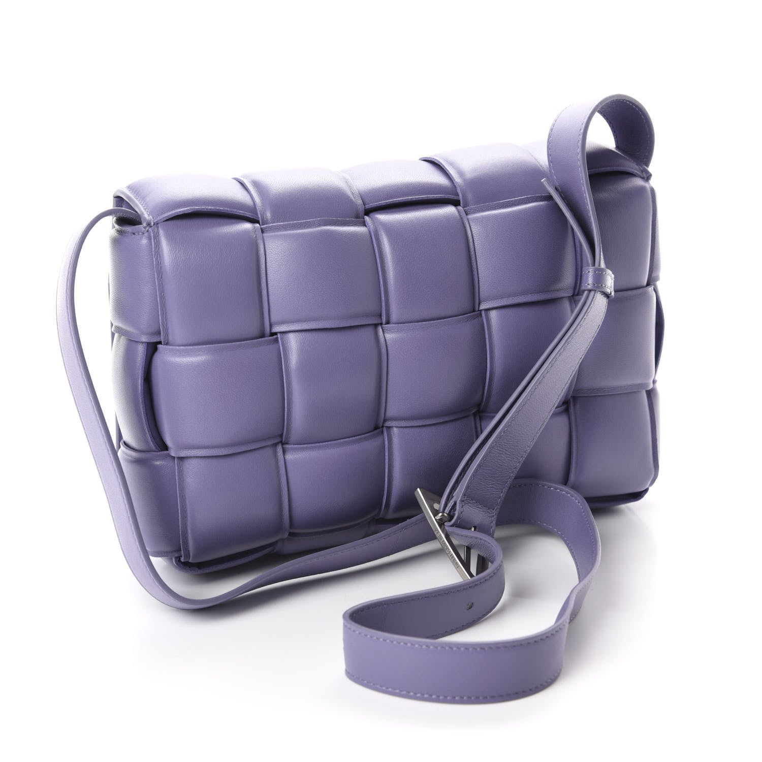 Bottega Veneta Nappa Maxi Intreccio Padded Cassette Crossbody Bag Lavender 3 of 12