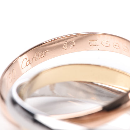 Cartier 18K Pink Yellow White Gold Small Trinity Ring 49 4.75 4 of 4