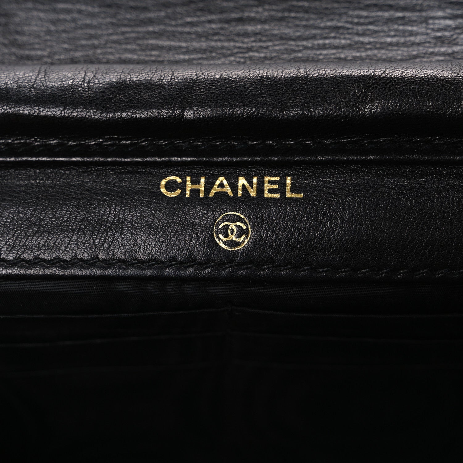 Chanel Lambskin Timeless CC Wallet On Chain WOC Black 6 of 11