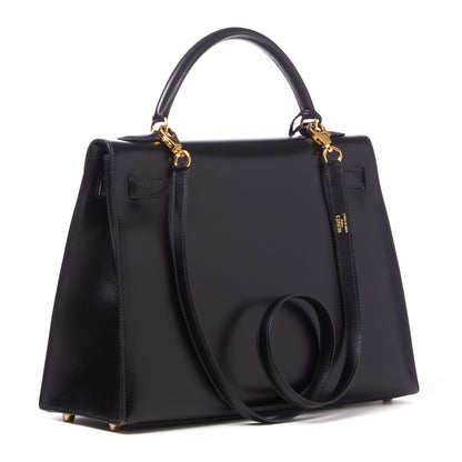 Hermes Box Kelly Sellier 32 Black 2 of 33