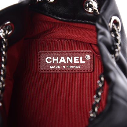 Chanel Calfskin Quilted Small Gabrielle Bucket Black 6 of 7