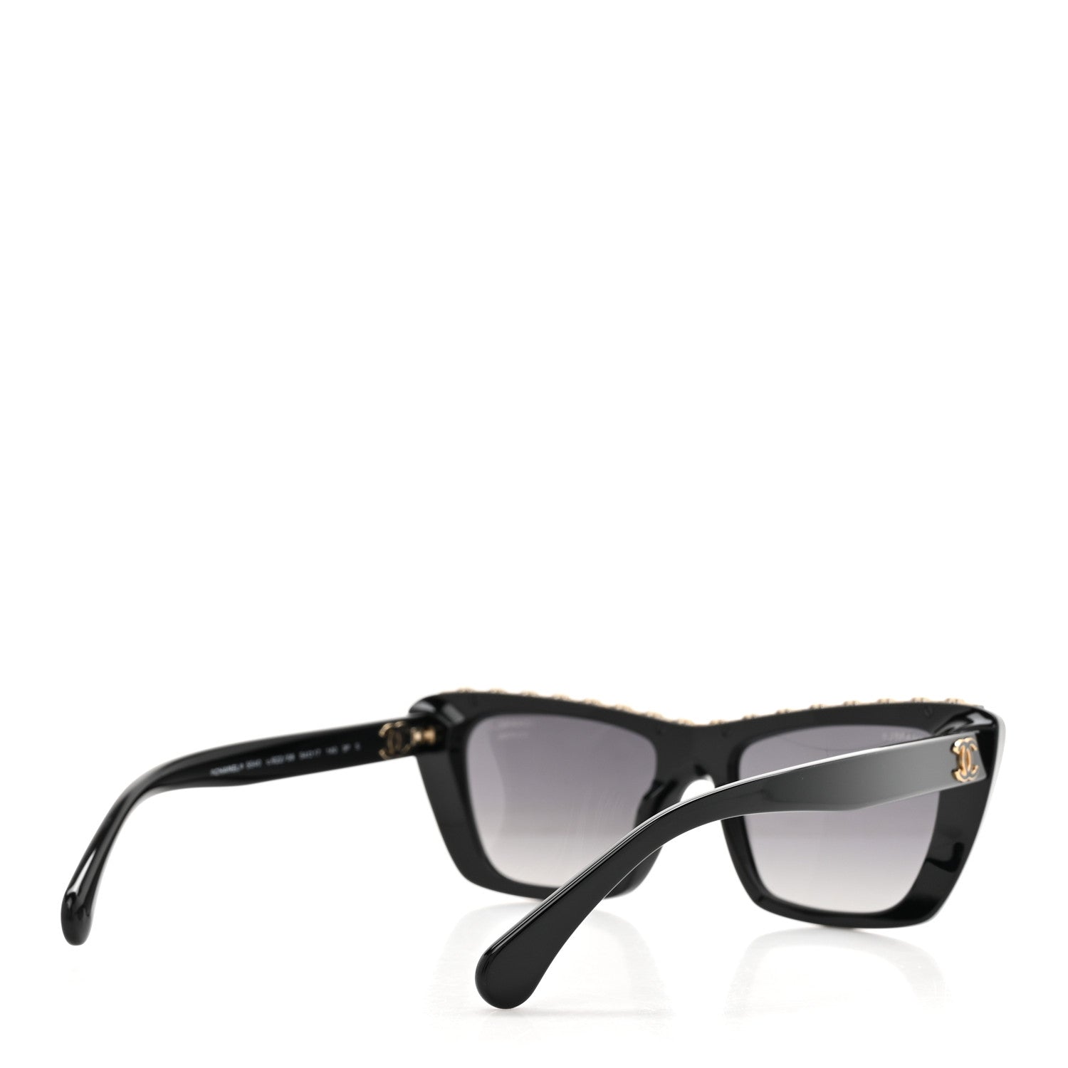 Chanel Acetate Butterfly Sunglasses 5540 Black 4 of 9