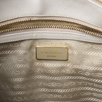 Prada Saffiano Small Galleria Double Zip Tote Talco 9 of 23