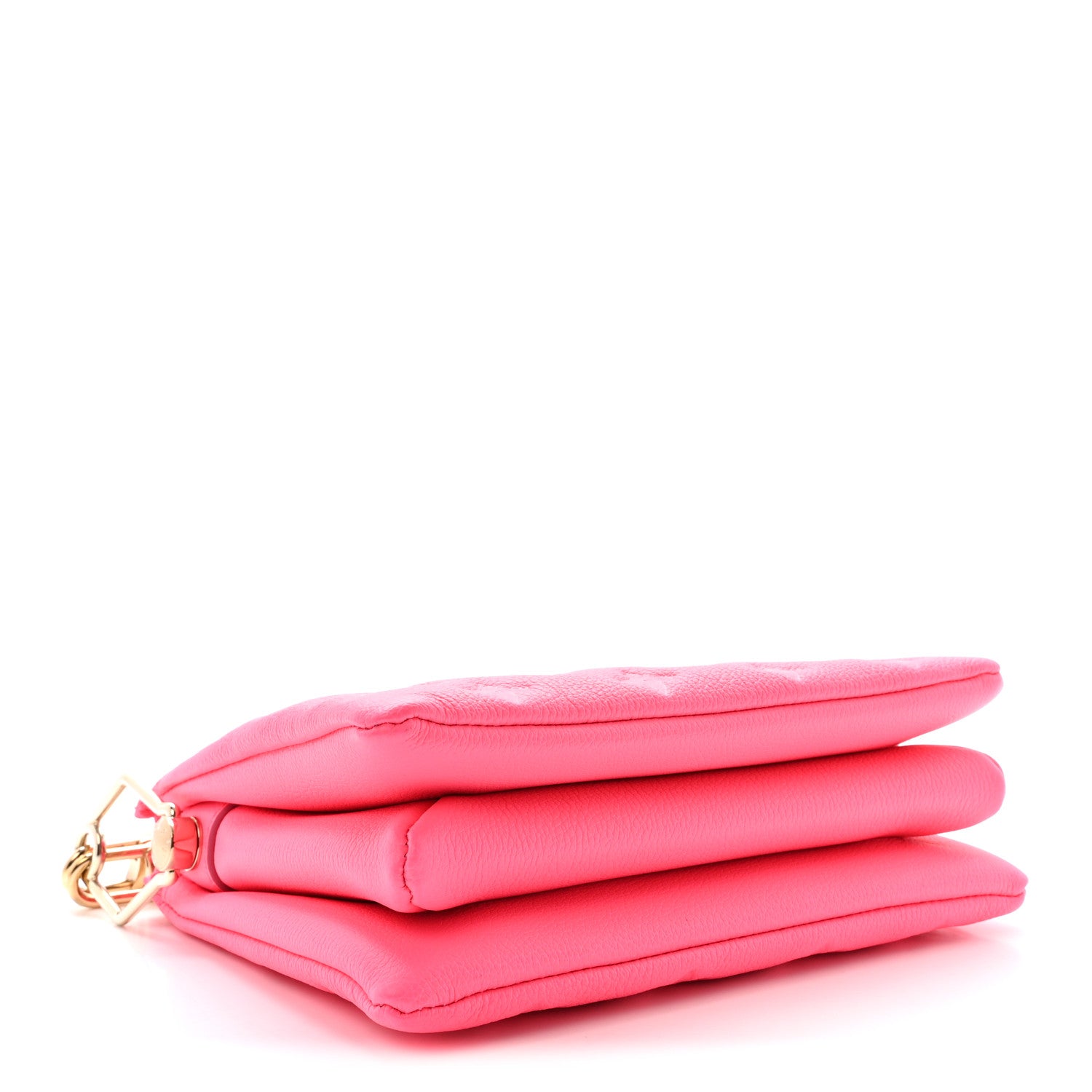 Louis Vuitton Calfskin Embossed Monogram Coussin BB Rose Fluo 4 of 9