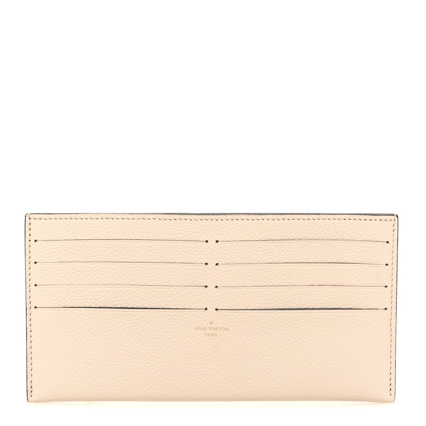 Calfskin Felicie Chain Wallet Card Holder Insert Cream