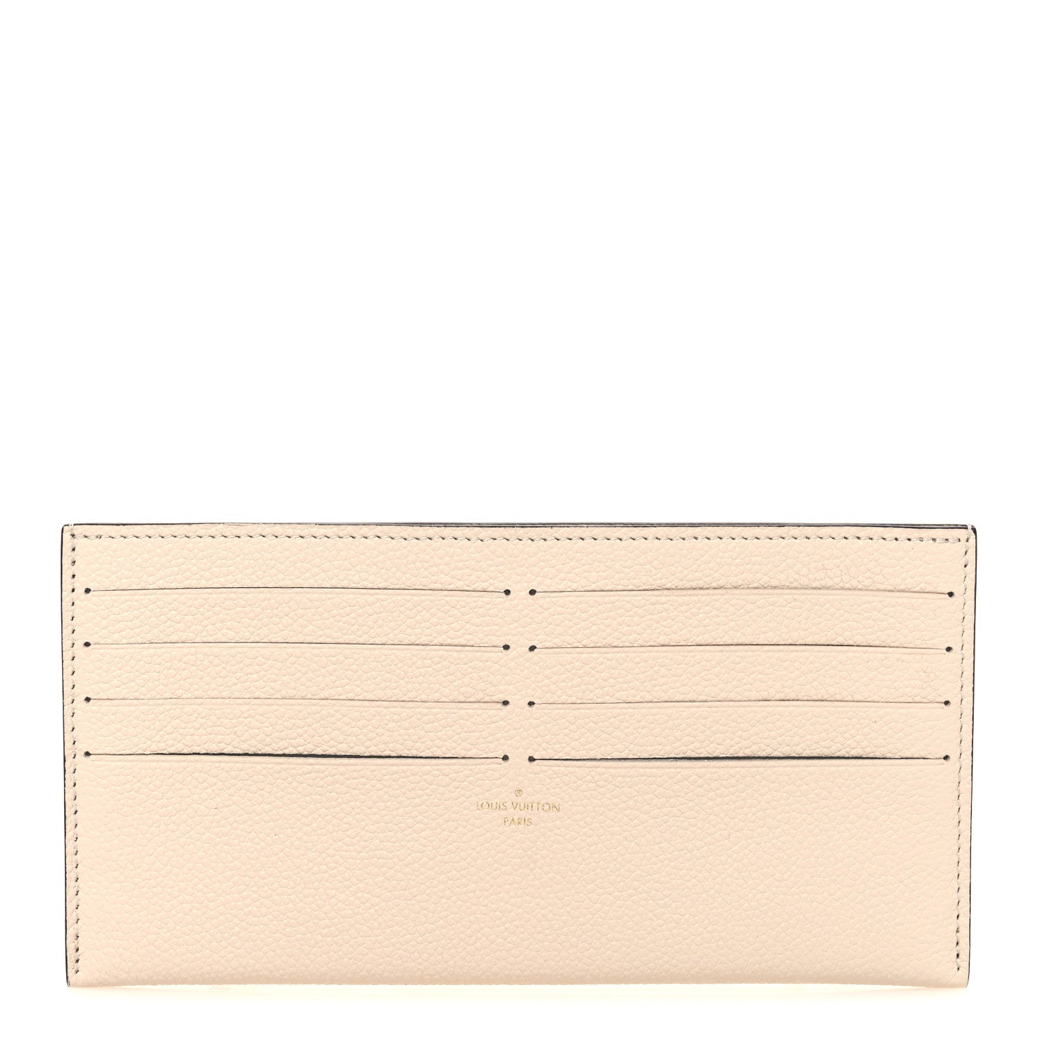Louis Vuitton Calfskin Felicie Chain Wallet Card Holder Insert Cream 1 of 6