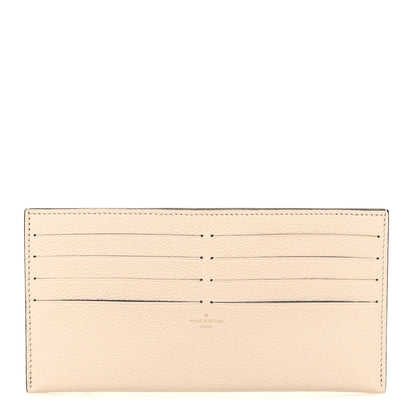 Louis Vuitton Calfskin Felicie Chain Wallet Card Holder Insert Cream 1 of 6