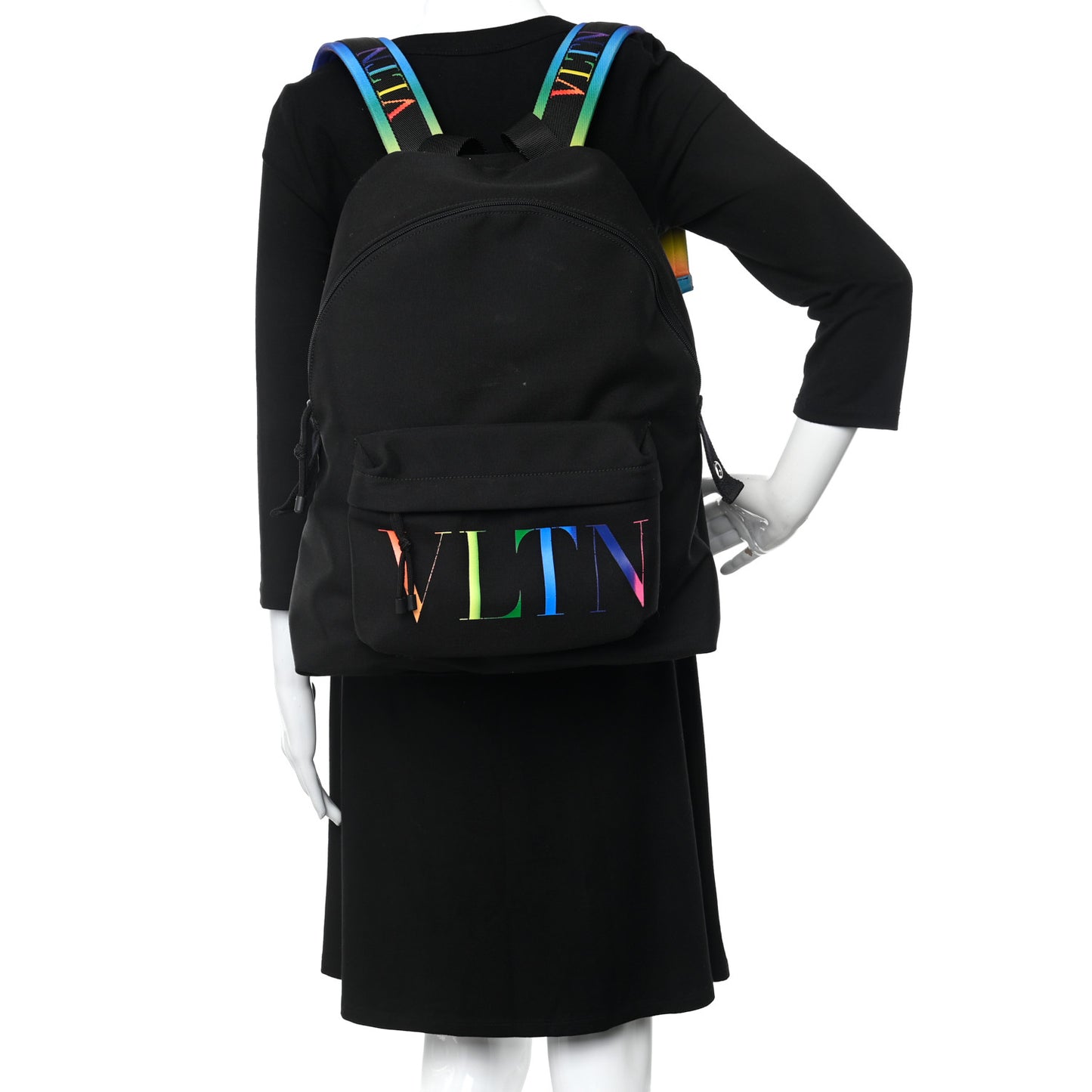 Nylon VLTN Times Backpack Black Multicolor