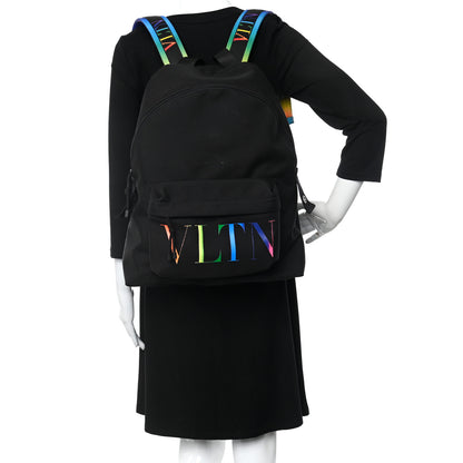 Valentino Garavani Nylon VLTN Times Backpack Black Multicolor 3 of 8