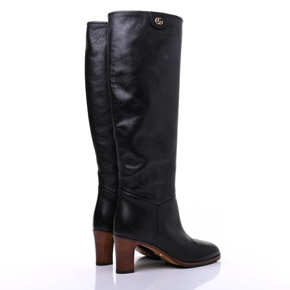 Gucci Calfskin Piuma Lux Energy High Boots 36 Black 4 of 20
