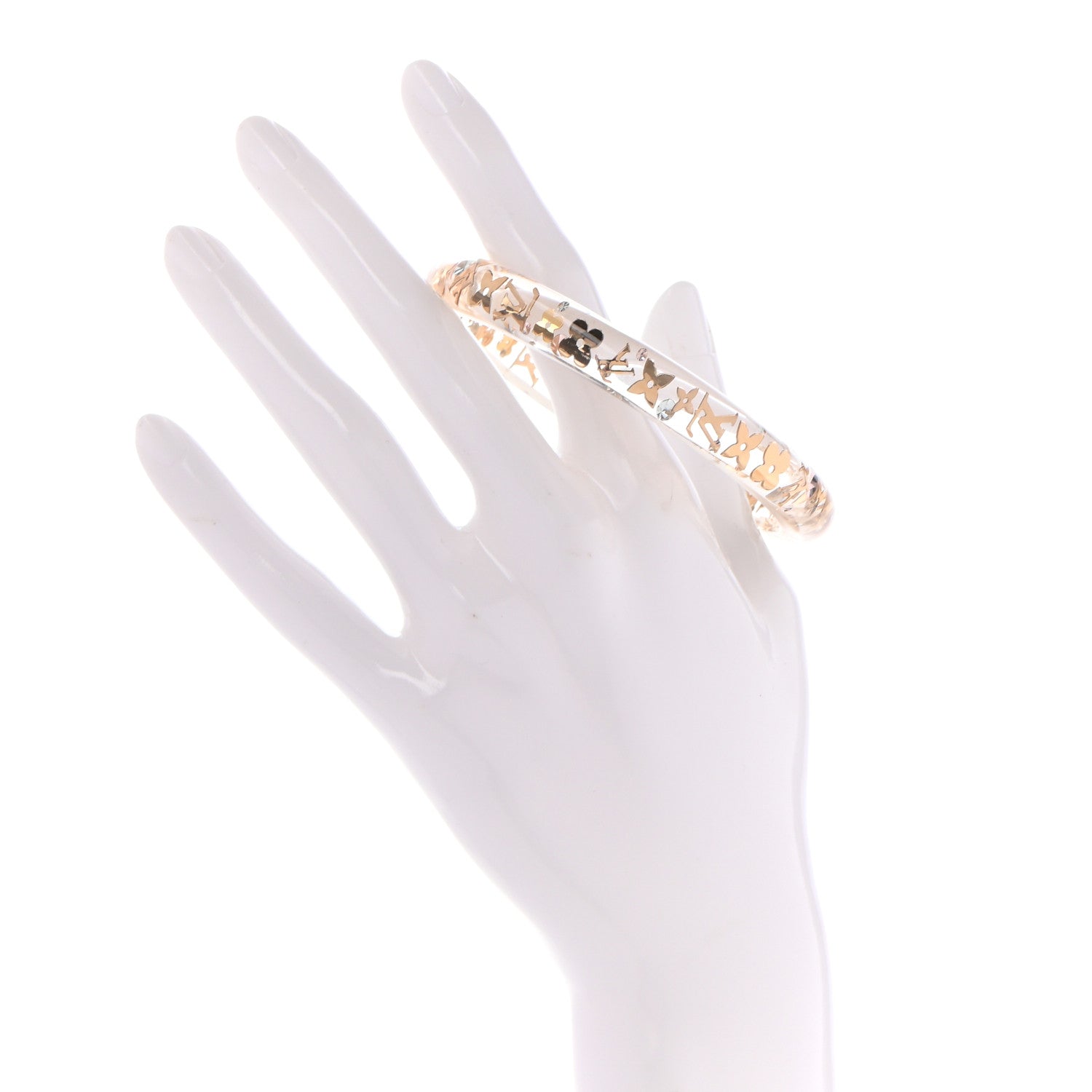 Louis Vuitton Resin Swarovski Small Inclusion Bracelet PM Transparent 2 of 4