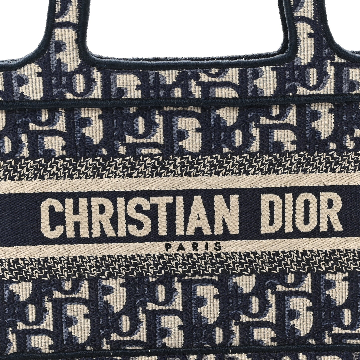 Oblique Mini Book Tote Blue Multicolor
