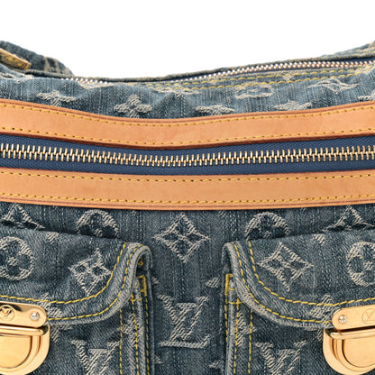 Louis Vuitton Monogram Denim Baggy PM Blue 7 of 9
