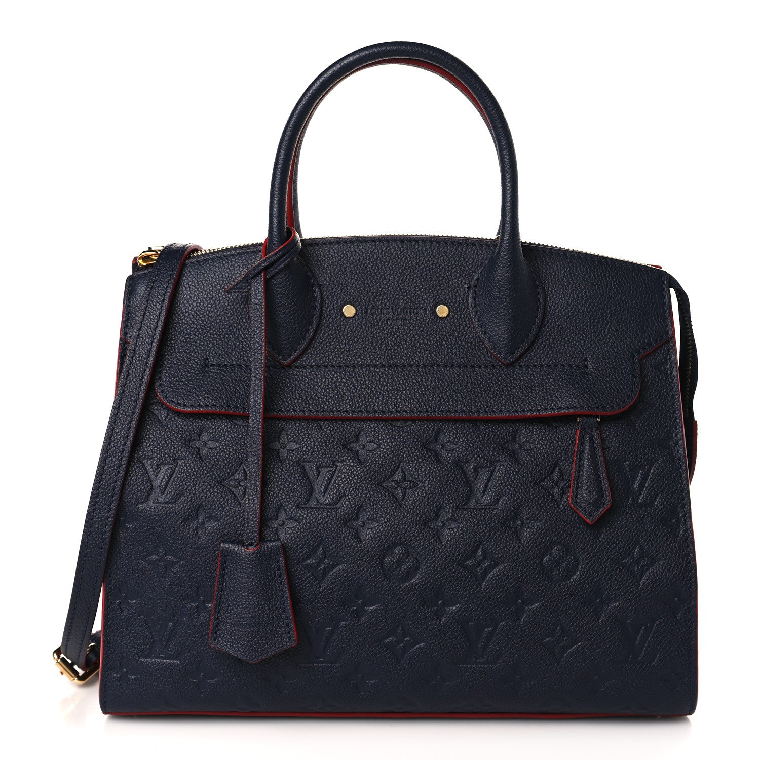 Louis Vuitton Empreinte Pont Neuf MM Marine Rouge 1 of 11