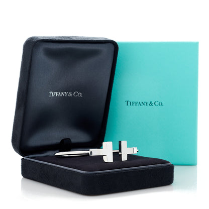 Tiffany 18K White Gold T Wide Wire Bracelet 5 of 5