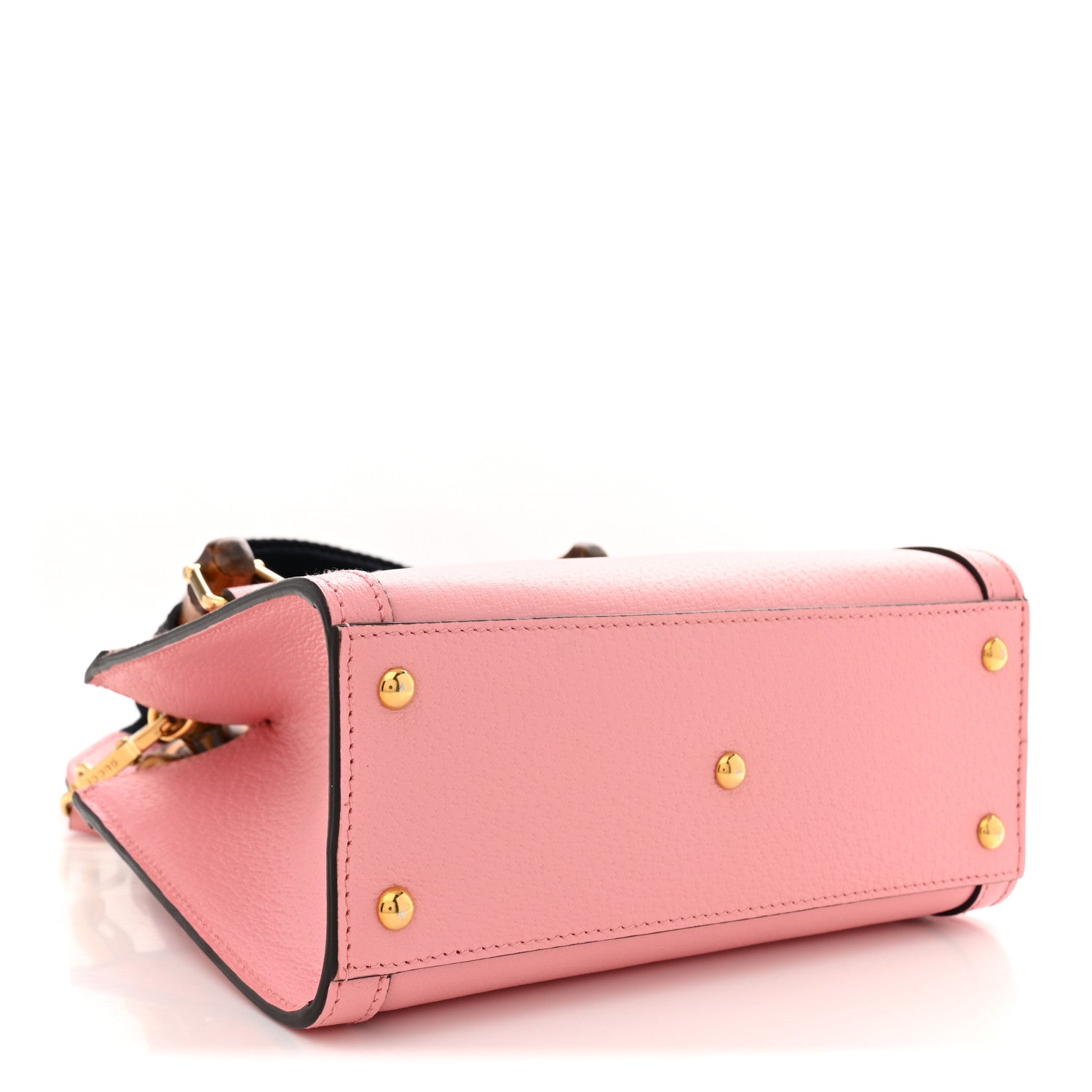Gucci Wonka Grain Calfskin Mini Diana Tote Bag Wild Rose Black 4 of 11